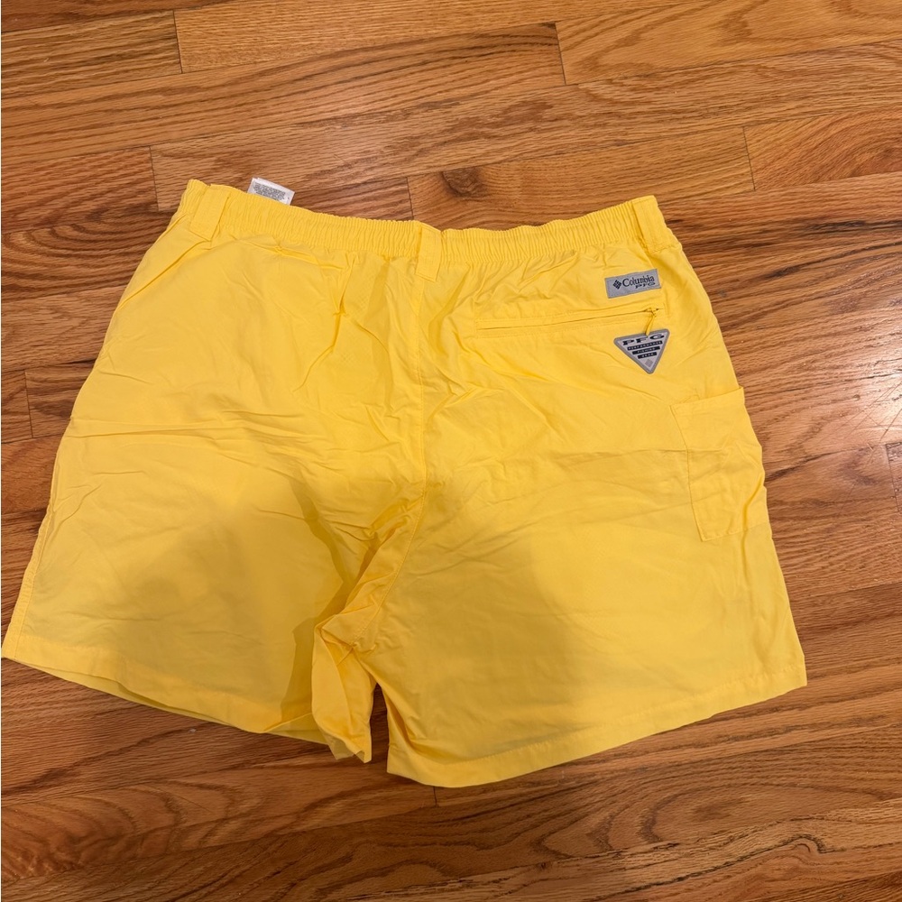 Columbia Men's Vibrant Yellow Athletic Shorts